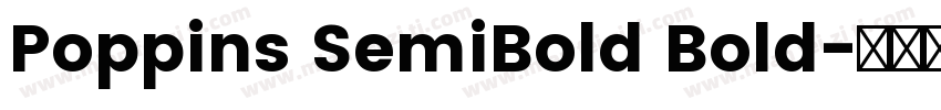 Poppins SemiBold Bold字体转换